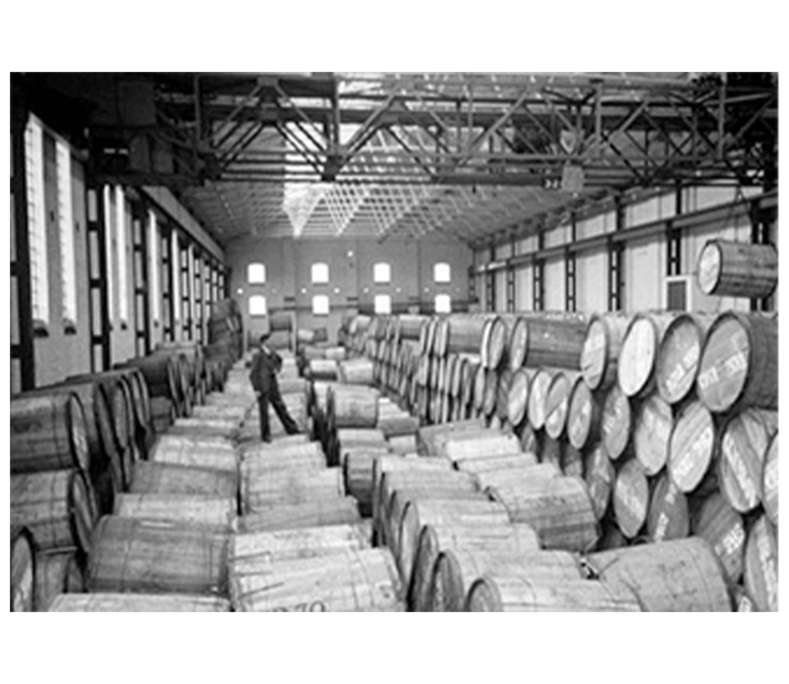 Barrels of tobacco.