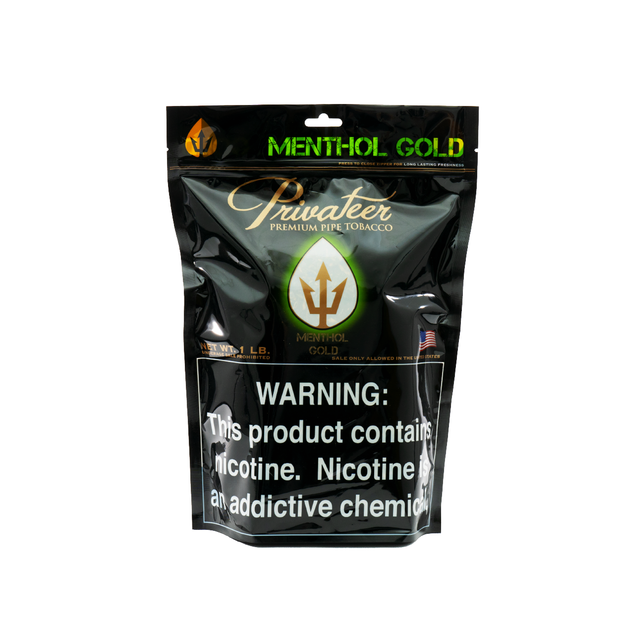 Privateer Menthol Gold bag.