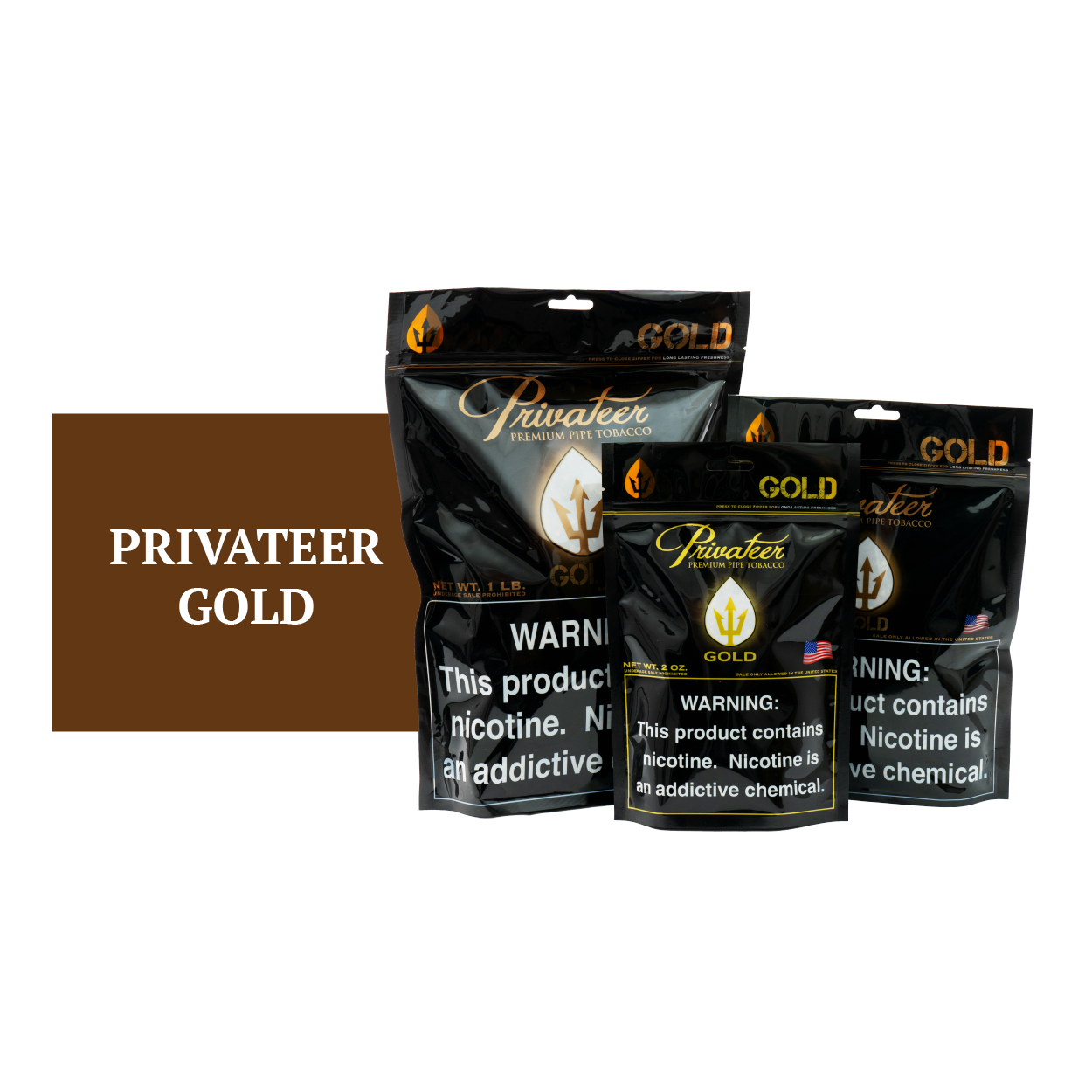 Privateer Gold bags.