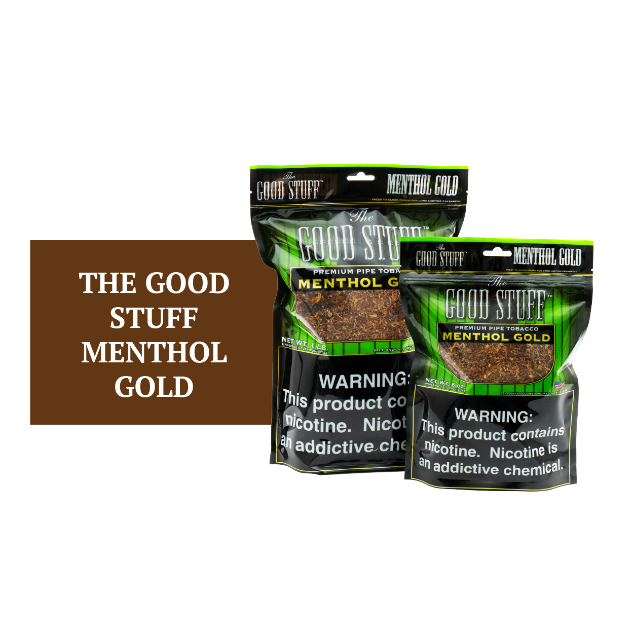 Privateer Menthol Gold bags. Home